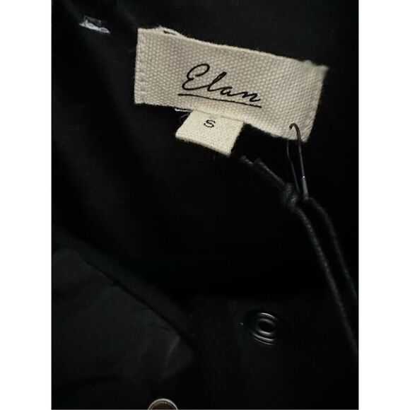 Elan Ember Sherpa Coat in Black and Beige Size S - Picture 8 of 11